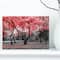 Designart - Red flower Trees Blossom - Floral Landscapes Photographic on wrapped Canvas